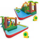 Inflatable Water Park with Dual Slides & Obstacle Course by DirectDeals