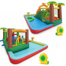 Inflatable Water Park with Dual Slides & Obstacle Course by LJGDeals
