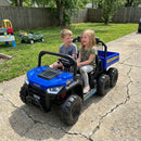 24V Kids Ride-On Dump Truck with Electric Dump Bed 2-Seater