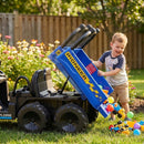 24V Kids Ride-On Dump Truck with Electric Dump Bed 2-Seater
