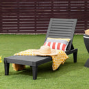 Outdoor Chaise Lounge Chair Set of 2 with 5-Position Backrest by LJGDeals