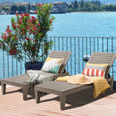 Outdoor Chaise Lounge Chair Set of 2 with 5-Position Backrest by LJGDeals