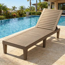Outdoor Chaise Lounge Chair Set of 2 with 5-Position Backrest by LJGDeals