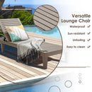 Outdoor Chaise Lounge Chair Set of 2 with 5-Position Backrest by LJGDeals