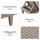 Outdoor Chaise Lounge Chair Set of 2 with 5-Position Backrest by LJGDeals
