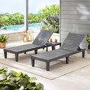 Outdoor Chaise Lounge Chair Set of 2 with 5-Position Backrest by LJGDeals