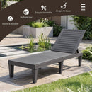 Outdoor Chaise Lounge Chair Set of 2 with 5-Position Backrest by LJGDeals