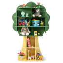 Kids Table and Chair Set with Tree Bookshelf Organizer