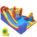 7-in-1 Inflatable Water Slide Bounce House with Dual Slides by LJGDeals