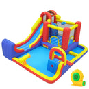 7-in-1 Inflatable Water Slide Bounce House with Dual Slides by LJGDeals