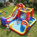 7-in-1 Inflatable Water Slide Bounce House with Dual Slides by LJGDeals