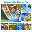 7-in-1 Inflatable Water Slide Bounce House with Dual Slides by LJGDeals