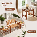 Adirondack Chair Set of 2 with Side Table - Acacia Wood by LJGDeals