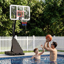Portable Basketball Hoop Adjustable 4.9-10 Feet with Base by LJGDeals