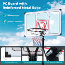 Portable Basketball Hoop Adjustable 4.1-10 Feet with Base by LJGDeals