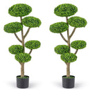6-Ball Topiary Tree Set of 2 with Weighted Base by LJGDeals