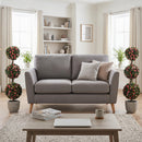 Artificial Triple Ball Rose Topiary Tree 43.5" - Set of 2