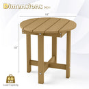 Adirondack Side Table 18x18 Weather-Resistant HIPS by DirectDeals