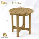Adirondack Side Table 18x18 Weather-Resistant HIPS by LJGDeals