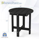 Adirondack Side Table 18x18 Weather-Resistant HIPS by LJGDeals