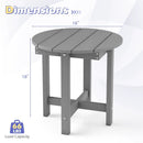 Adirondack Side Table 18x18 Weather-Resistant HIPS by LJGDeals