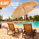 Tiki Beach Umbrella 6.5 Ft with Adjustable Tilt by DirectDeals