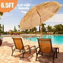 Tiki Beach Umbrella 6.5 Ft with Adjustable Tilt by LJGDeals