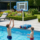 Adjustable Pool Basketball Hoop with Shatterproof Backboard by LJGDeals