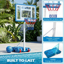 Adjustable Pool Basketball Hoop with Shatterproof Backboard by LJGDeals