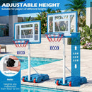 Adjustable Pool Basketball Hoop with Shatterproof Backboard by LJGDeals
