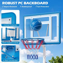 Adjustable Pool Basketball Hoop with Shatterproof Backboard by LJGDeals