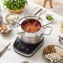 Electric Fondue Pot Set 3.2 QT with 6 Forks and Temperature Control by DirectDeals
