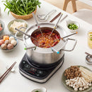Electric Fondue Pot Set 3.2 QT with 6 Forks and Temperature Control by LJGDeals