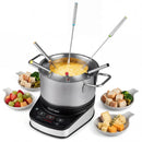 Electric Fondue Pot Set 3.2 QT with 6 Forks and Temperature Control by LJGDeals