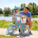 Girls Bike 12-18 Inch with Training Wheels and Basket by LJGDeals
