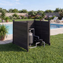 3-Panel Outdoor Privacy Fence for AC Units & Equipment by DirectDeals