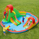Inflatable Water Park with 3 Slides and Splash Pool by LJGDeals