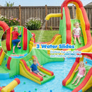 Inflatable Water Park with 3 Slides and Splash Pool by LJGDeals