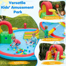 Inflatable Water Park with 3 Slides and Splash Pool by LJGDeals