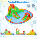 Inflatable Water Park with 3 Slides and Splash Pool by LJGDeals
