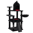 50-Inch Gothic Multi-Level Cat Tree with Castle House by LJGDeals
