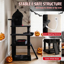 50-Inch Gothic Multi-Level Cat Tree with Castle House by LJGDeals