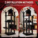 70-Inch Gothic Cat Tree with Castle and Coffin Bed by LJGDeals