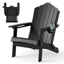 Folding Adirondack Chair with High Backrest - HDPE Weather Resistant by LJGDeals