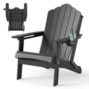 Folding Adirondack Chair with High Backrest - HDPE Weather Resistant by LJGDeals