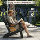 Folding Adirondack Chair with High Backrest - HDPE Weather Resistant by LJGDeals