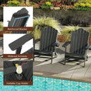 Folding Adirondack Chair with High Backrest - HDPE Weather Resistant by LJGDeals