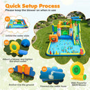 10-in-1 Inflatable Bounce House with Water Slide and Blower by LJGDeals