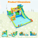 10-in-1 Inflatable Bounce House with Water Slide and Blower by DirectDeals