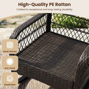 Outdoor Wicker Rocking Chair with Cushions - 400 LBS Capacity by LJGDeals
